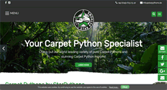 Desktop Screenshot of carpetpythons.com